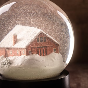 Custom Snow Globe Your home in a globe image 1