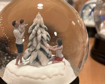 Your Family, Friends, Characters in a Snow Globe!