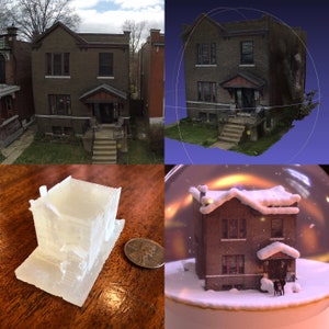 Aangepaste sneeuwbol Uw huis in een wereldbol afbeelding 9