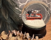 Personalized Calico Kitty Litter Snow Globe
