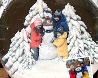 Your Family, Friends, Characters in a Snow Globe!