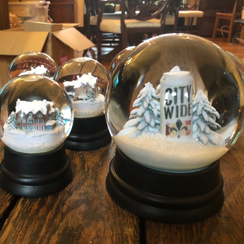 Custom Snowglobe Your home in a Snowglobe Etsy