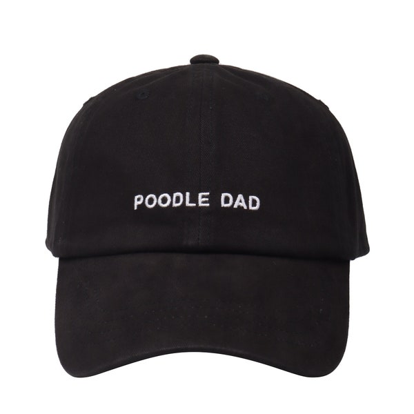 Hatphile: Poodle Mom & Dad Hats for Proud Poodle Parents | Embroidered Text  - Prewashed - Soft - 100% Cotton