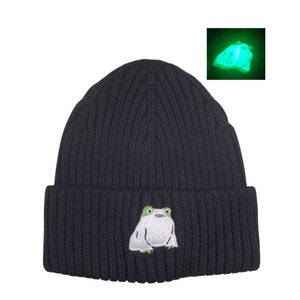 Hatphile Ghost Frog Halloween Reflective Beanie