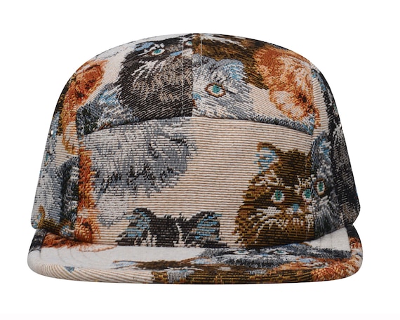 Hatphile Unique Cat Jacquard 5 Panel 