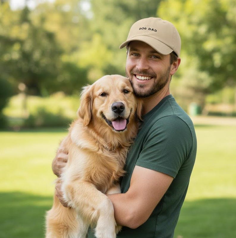 Hatphile Simple Style Unconditional Love Dog Dad Embroidery Dad Hat Baseball Cap image 14