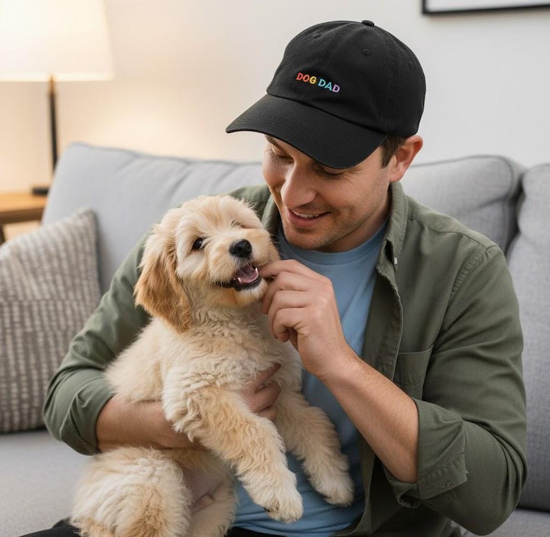 Hatphile Simple Style Unconditional Love Dog Dad Embroidery Dad Hat Baseball Cap image 12