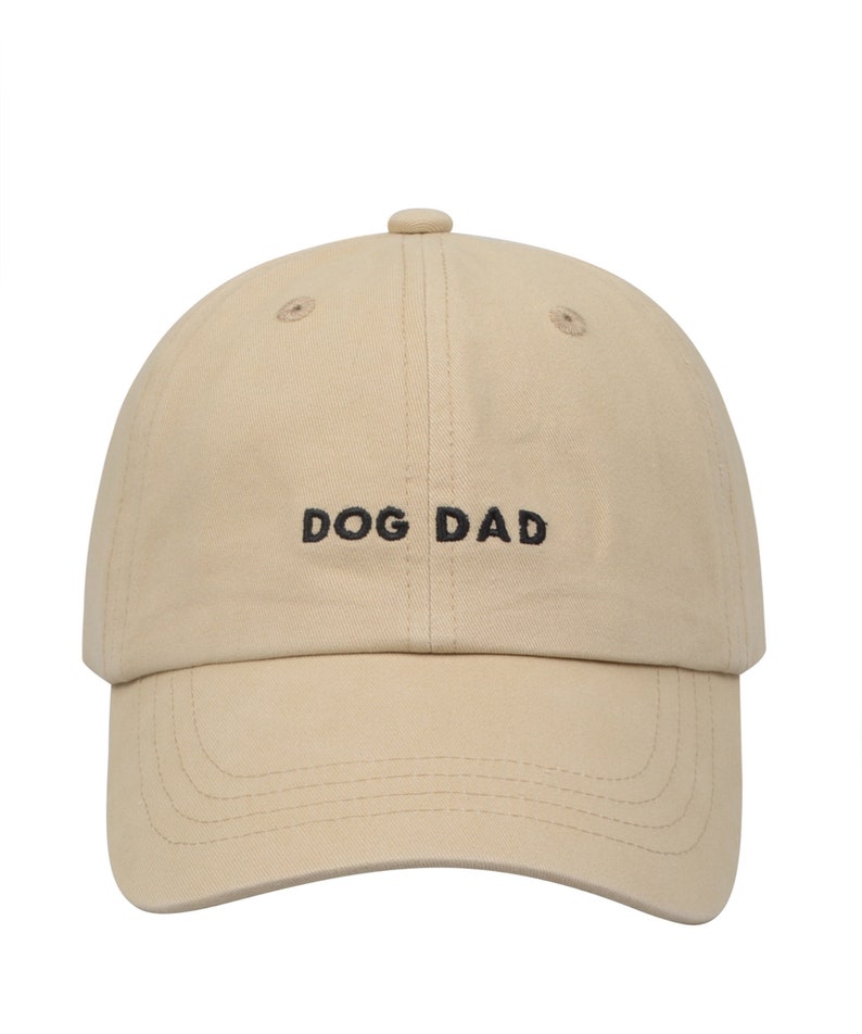 Hatphile Simple Style Unconditional Love Dog Dad Embroidery Dad Hat Baseball Cap Dog Dad Khaki