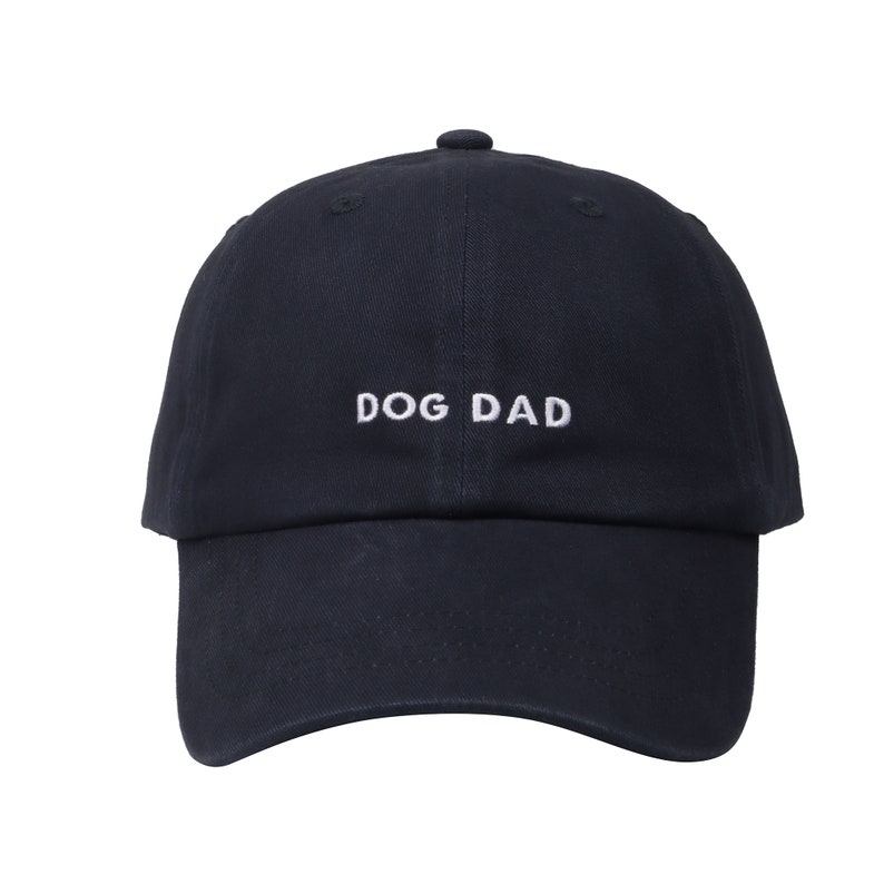 Hatphile Simple Style Unconditional Love Dog Dad Embroidery Dad Hat Baseball Cap Dog Dad Navy