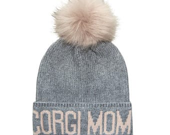 Hatphile Corgi Mom Corgi Dad Knit Beanie Skully Toque