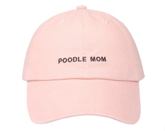 Poodle Dad Hat: Embroidered 100% Cotton Baseball Cap