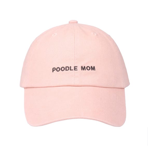 Poodle Dad Hat: Embroidered 100% Cotton Baseball Cap