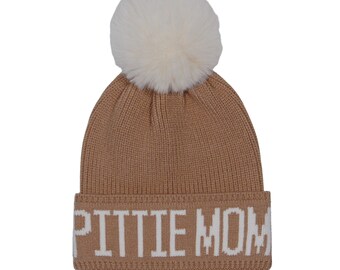 Hatphile Pittie Mom Knit Hat Beanie Skully Toque