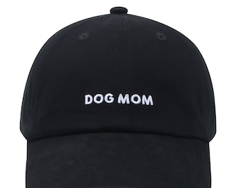 Dog Mom Baseball Cap | Embroidered Cotton Twill Hat, HatPhile