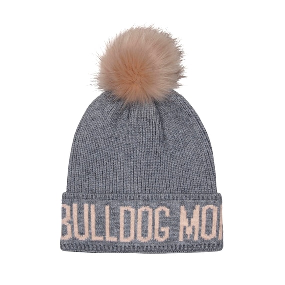 Hatphile Bulldog Mom Bulldog Dad Knit Hat Beanie Skully Toque