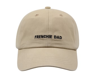 Embroidered Frenchie Dad Hat - Soft Cotton Baseball Cap