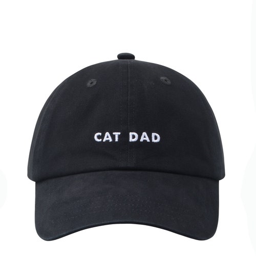 Hatphile Pre-washed Soft Embroidery Dad Hat Baseball Cap Cat Dad
