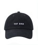 Hatphile Pre-washed Soft Embroidery Dad Hat Baseball Cap Cat Dad 