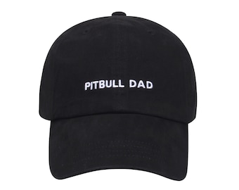 Hatphile Pre-washed Soft Cotton Baseball Cap for Pitbull Mom Pitbull Dad
