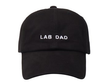 Lab Mom & Dad Hat: Embroidered Cotton Baseball Cap