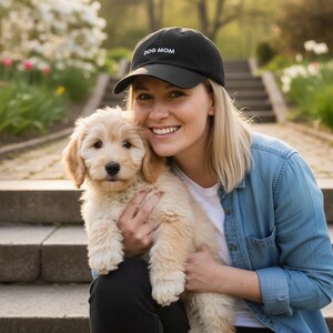 Dog Mom Baseball Cap | Embroidered Cotton Twill Hat, HatPhile image 7