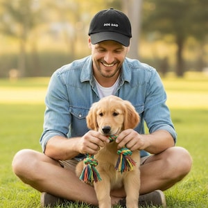 Hatphile Simple Style Unconditional Love Dog Dad Embroidery Dad Hat Baseball Cap image 11