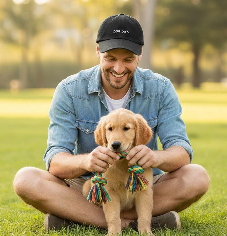 Hatphile Simple Style Unconditional Love Dog Dad Embroidery Dad Hat Baseball Cap image 11