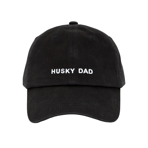 Husky Dad Embroidered Hat: 100% Cotton Baseball Cap