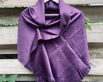 Alpaca Shawl Purple