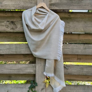 Alpaca Shawl Sandy Beige