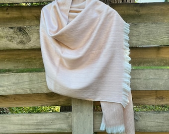 Alpaca Shawl Soft Blush