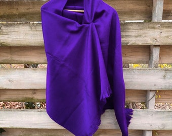 Alpaca Shawl Amethyst Purple