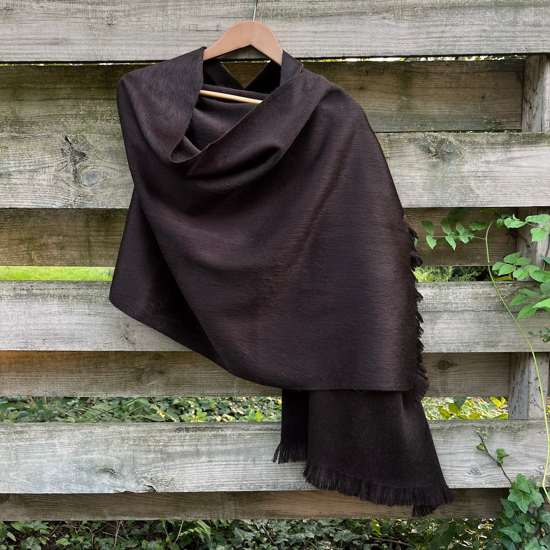 ALANA INSTANT SHAWL PLAIN - ESPRESSO main image 1