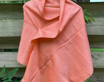 Alpaca Shawl Coral pink