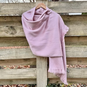 Alpaca Shawl Dusty Rose