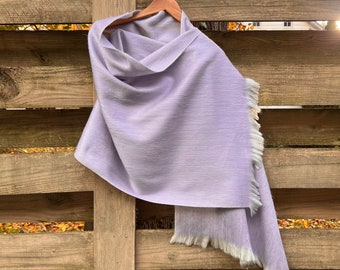 Alpaca Shawl Soft Lavender