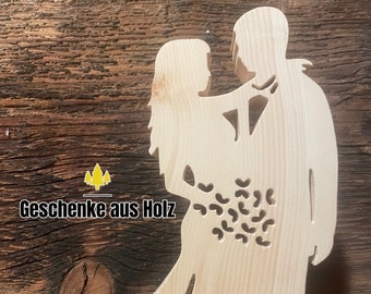 Hochzeitspaar | Zirbe | Zirbenholz | Hochzeit | Geschenk | Trauung | Ehe | Liebe | Paar | Hochzeitsgeschenk