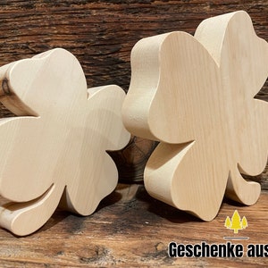 Small Swiss Stone Pine Clover | Swiss Stone Pine | Swiss Stone Pine Wood | Clover Leaf | Gift | Wooden Clover