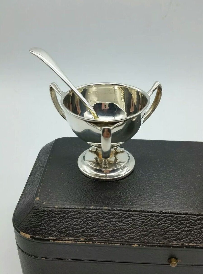 Antique Vintage Silver Salt Bowls Cellars PJM 1933 Original Etsy