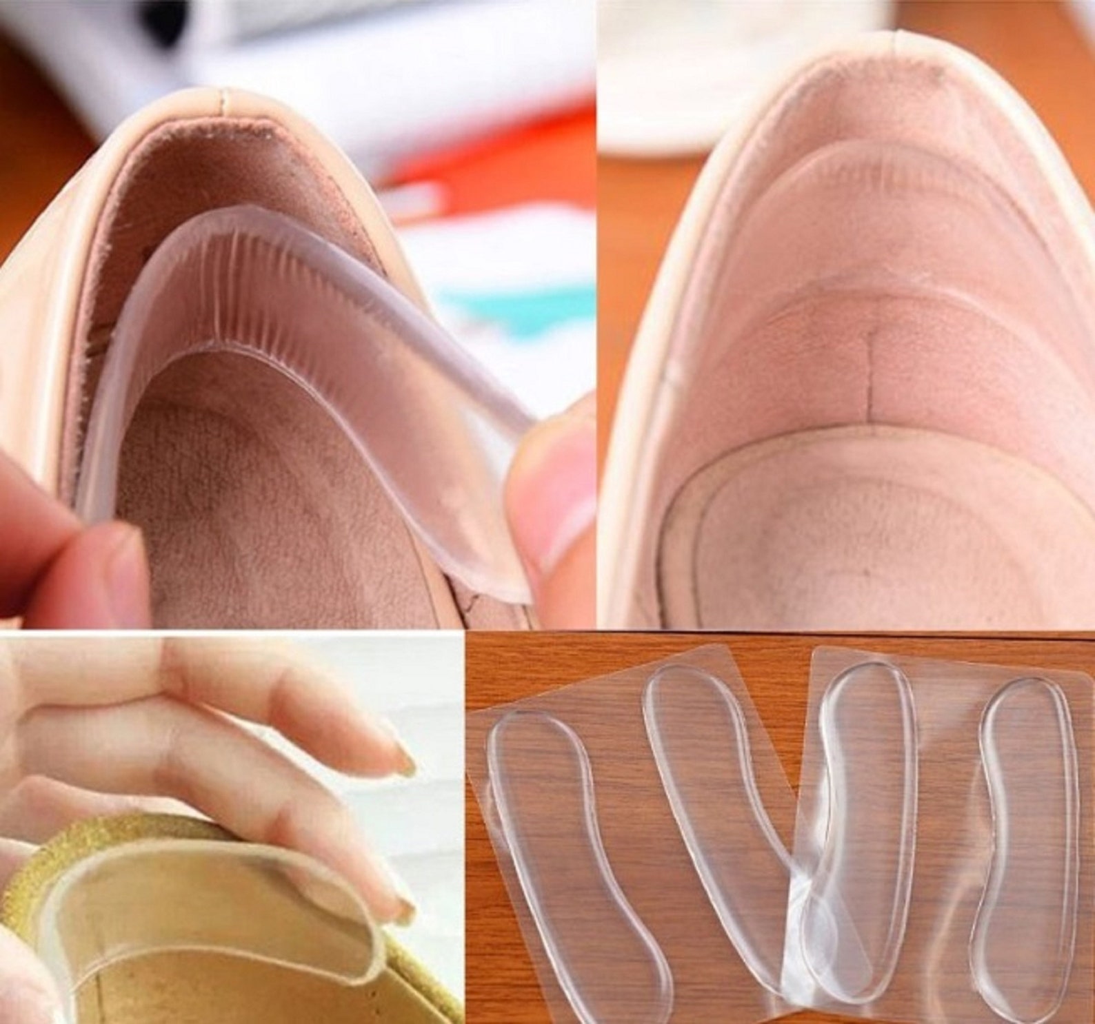 Back Heel Liner Blister Foot Protection Gel Soft Pads Feet Etsy UK