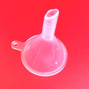 1 miniature FUNNEL mini small tiny plastic hobby pouring UK atomizer little wholesale dispenser decanting aromatherapy homeopathy trade image 5