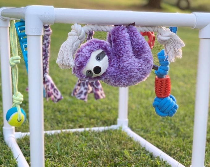 Puppy Play Gym Puppy Jungle Gym Premium Toys on a Study PVC Frame Etsy UK