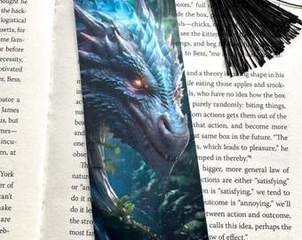 Marque-page plastifié recto-verso Fantasy Dragon, marque-pages uniques, cadeau pour amoureux des livres