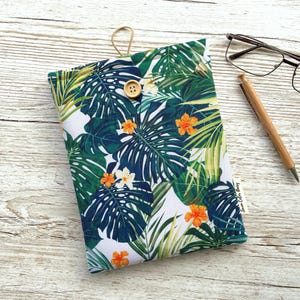 Monstera Leaves Kindle Sleeve, Book Sleeve, iPad Cover, Book Pouch, 2024 Paperwhite sleeve, Kindle Scribe case, Bookish gifts