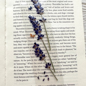 Lavender Bookmark, Real Pressed Flowers, Unique Bookmarks, Book Lover Gift, Cottagecore gift