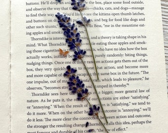 Lavender Bookmark, Real Pressed Flowers, Unique Bookmarks, Book Lover Gift, Cottagecore gift