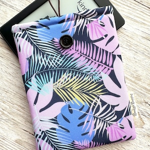 Custodia Neon Tropics per Kindle, custodia per libri, custodia per iPad, custodia per libri, custodia Paperwhite 2024, custodia per Kindle Scribe, regali per amanti dei libri