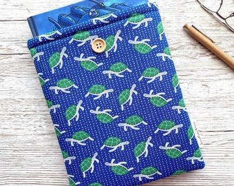 Sea Turtle Kindle Sleeve, Book Sleeve, iPad Cover, Book Pouch, 2024 Paperwhite sleeve, Sea Life, Kindle Scribe case, Bookish gifts