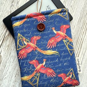 Phoenix Kindle Sleeve, Book Sleeve, iPad Cover, Book Pouch, 2024 Paperwhite sleeve, Kindle Scribe case, Bookish gifts