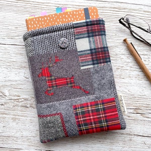 Patchwork Tartan Kindle Sleeve, Book Sleeve, iPad Cover, Kindle Paperwhite case, Paperback Cover, Bookish gifts